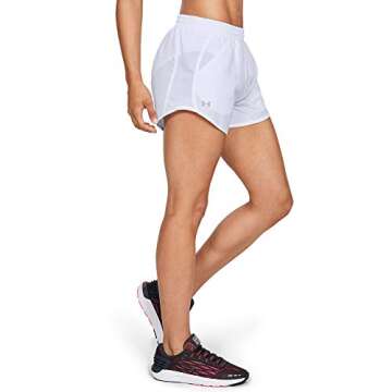 Under Armour Women's UA Fly-by Shorts SM White
