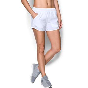 Under Armour Women's UA Fly-by Shorts SM White