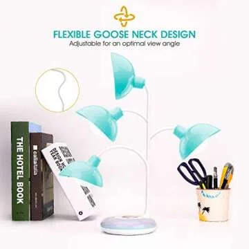 Rechargeable Adjustable LED Desk Lamp with Touch Control
