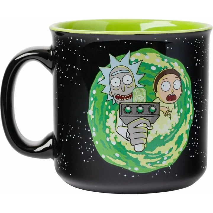 Rick and Morty Ram Portal Camper Mug 20 Oz