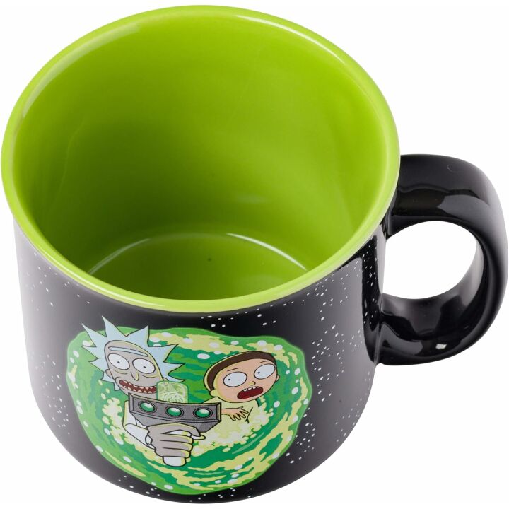 Rick and Morty Ram Portal Camper Mug 20 Oz