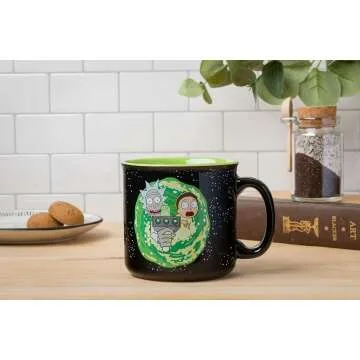Rick and Morty Ram Portal Camper Mug 20 Oz
