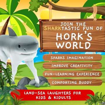 Randimals Animal Figurine Toy Horse & Shark Hybrid Realistic Animal Toys - Unique Mix of Safari Toys & Farm Animals Small Figurines - Hork Mini Animal Figures for Kids & Kidults