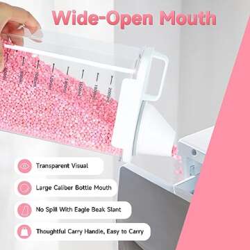 Tokokimo Laundry Powder Dispenser, Laundry Detergent Dispenser for Laundry Room Organization and Sto...