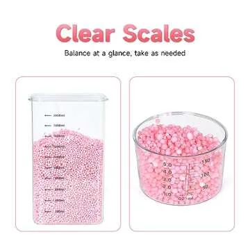 Tokokimo Laundry Powder Dispenser, Laundry Detergent Dispenser for Laundry Room Organization and Storage, Laundry Beads Container, Suitable for Scent Beads, Washing Powder