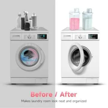 Tokokimo Laundry Powder Dispenser, Laundry Detergent Dispenser for Laundry Room Organization and Storage, Laundry Beads Container, Suitable for Scent Beads, Washing Powder