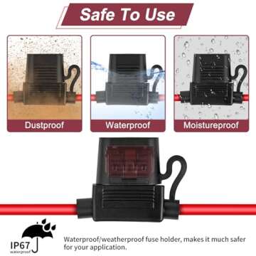 High-Quality 10 Pack Inline Fuse Holder 12V Set