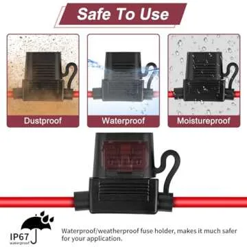 High-Quality 10 Pack Inline Fuse Holder 12V Set