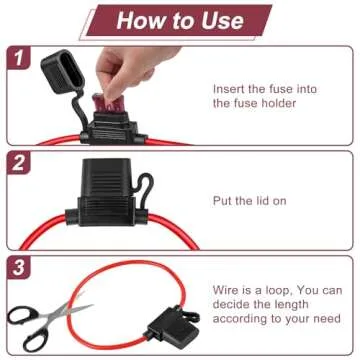 High-Quality 10 Pack Inline Fuse Holder 12V Set