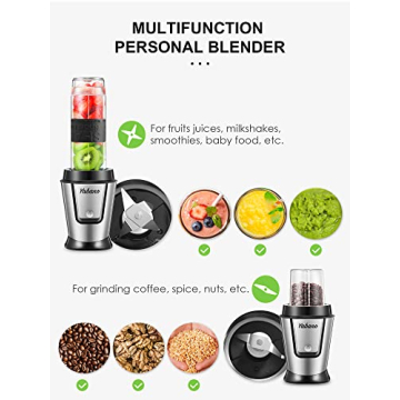 Yabano Electric Shake Bottle & Blender with 2 Travel Cups