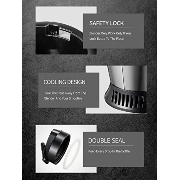 Yabano Electric Shake Bottle & Blender with 2 Travel Cups