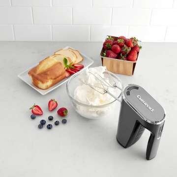 Cuisinart Cordless Hand Mixer with 5 Speed Options