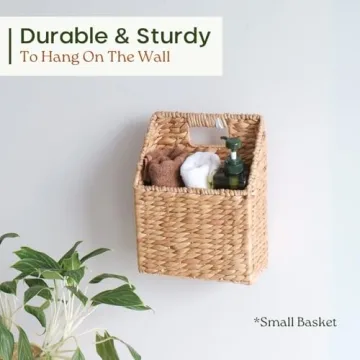 Stylish CHI AN HOME Wicker Hanging Storage Baskets Set