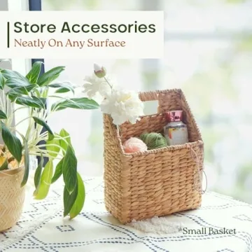 Stylish CHI AN HOME Wicker Hanging Storage Baskets Set