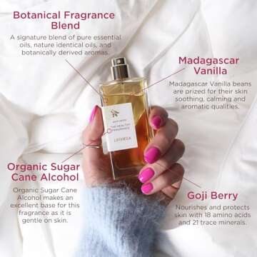 Lavanila Pure Vanilla Perfume Set for Women (1.7 Fl Oz + 10ml Roller-Ball) - Pure Madagascar Vanilla...