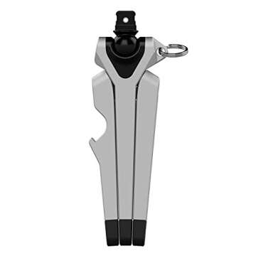 Kenu Stance Mini Tripod Stand - Pocket-Sized Portable Cell Phone Holder for iPhones - Phone Stand for Desk - Compact Keyring Accessory with Bottle Opener - Fits iPhones with Lightning Connector