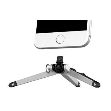 Kenu Stance Mini Tripod Stand - Pocket-Sized Portable Cell Phone Holder for iPhones - Phone Stand for Desk - Compact Keyring Accessory with Bottle Opener - Fits iPhones with Lightning Connector