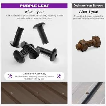 Durable PURPLE LEAF Outdoor Gazebo 12' X 12' with Netting