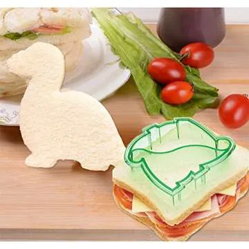 IELEK Sandwich Bread Cutters Set for Kids Bento Lunch Box Mold Supplies Vegetable Fruit Crust Shapes Cookie Cutters