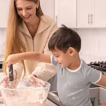 Milliard Kids Kitchen Helper - Foldable Wooden Step Stool