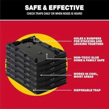 Catchmaster Mouse, Insect & Pest Control Glue Traps for Mice & Insects 16-Pk, Adhesive Rodent & Bug Catcher, Pre-Scented Mouse Traps Indoor for Home