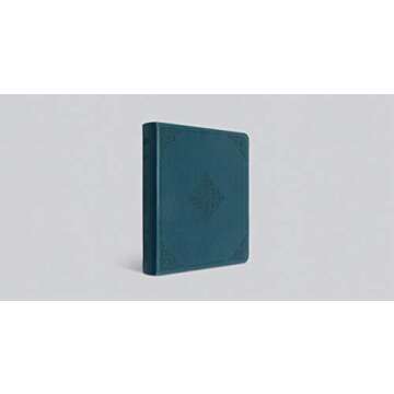 ESV Journaling Bible with Deep Teal Fleur-de-lis Design for Reflection