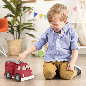 Battat Wonder Wheels Fire Truck - Eco-Friendly Toddler Toy