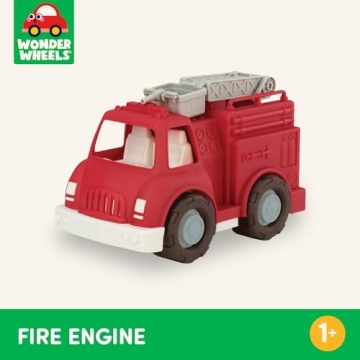 Battat Wonder Wheels Fire Truck - Eco-Friendly Toddler Toy