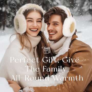 Ear Muffs for Winter Women Faux Fur Warm Earmuffs Foldable Cute Fuzzy Ear Warmers Light khaki