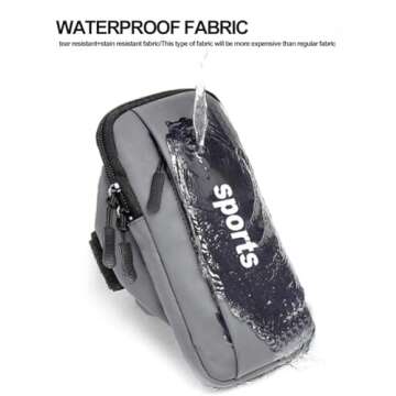 REVGOZU New Sports arm Band for Phone for Running Men's and Women's Waterproof Wrist Bag Gift Arm Bag Mobile Phone Arm Band