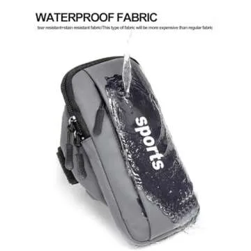REVGOZU Waterproof Sports Arm Band for Phone Running
