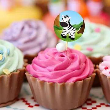 Zoo Animal Stickers Roll 200 Pcs for Kids Party Favor