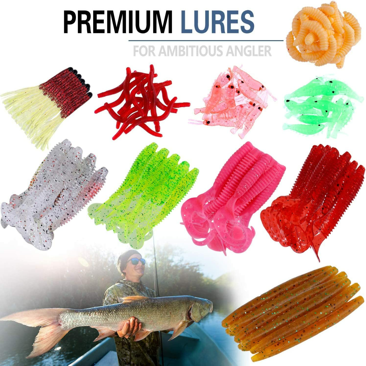 Comprehensive Fishing Lure Set: 102 Pieces Included