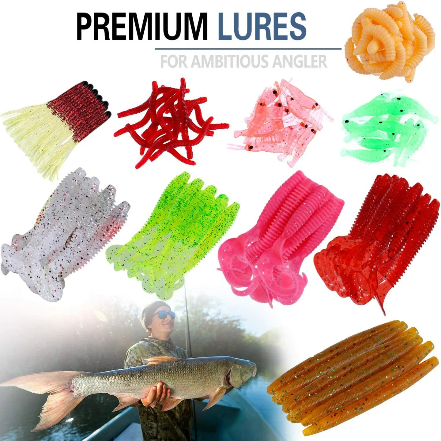 Comprehensive Fishing Lure Set: 102 Pieces Included