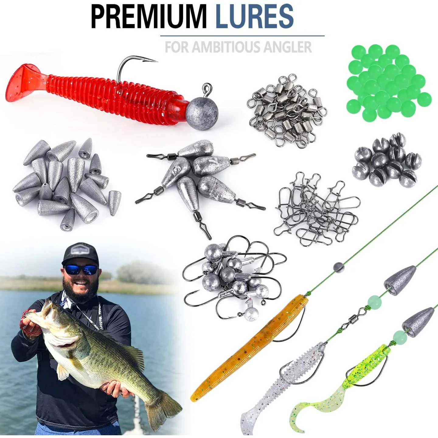 Comprehensive Fishing Lure Set: 102 Pieces Included
