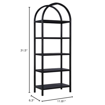 Moe's Home Collection Eero Black Bookcase for Stylish Storage
