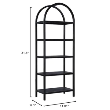 Moe's Home Collection Eero Black Bookcase for Stylish Storage