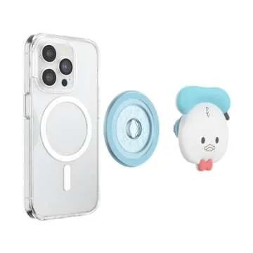 PopSockets Round Phone Grip Compatible with MagSafe, Adapter Ring Included, Phone Holder, Wireless Charging Compatible - Disney Kawaii Donald
