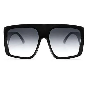 Stylish VANLINKER Oversized Square Sunglasses for Summer