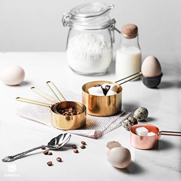 Stylish Homestia Gold Measuring Spoons and Cups Set