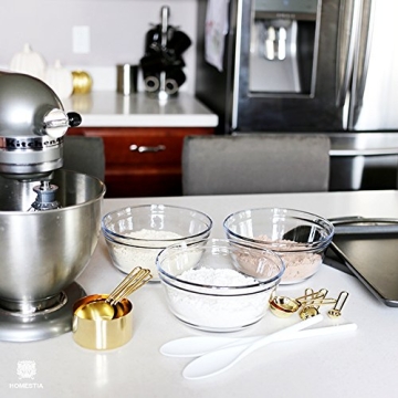 Stylish Homestia Gold Measuring Spoons and Cups Set