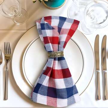 Urban Villa Set of 12 Premium Cotton Dinner Napkins