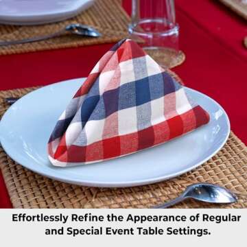 Urban Villa Set of 12 Premium Cotton Dinner Napkins