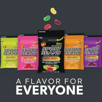 Jelly Belly Sport Beans - Energizing Jelly Beans - Assorted Flavors, Pack of 24