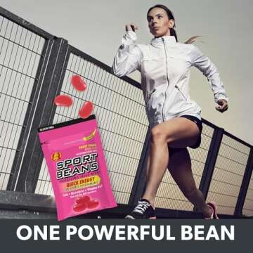 Jelly Belly Sport Beans - Energizing Jelly Beans - Assorted Flavors, Pack of 24