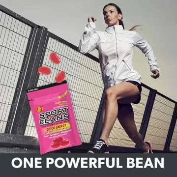 Jelly Belly Sport Beans - Energizing Jelly Beans - Assorted Flavors, Pack of 24