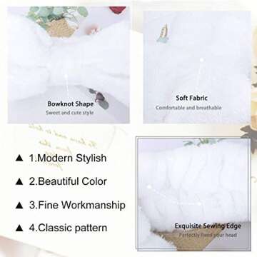 LADES Facial Headband - Soft Terry Cloth for Face Washing and Beauty Rituals