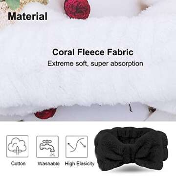 LADES Facial Headband for Skincare and Makeup Routine