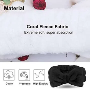 LADES Facial Headband for Skincare and Makeup Routine