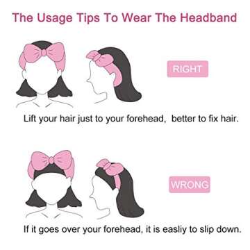 LADES Facial Headband for Skincare and Makeup Routine